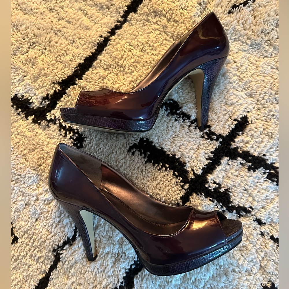 Nine West Purple high heels great condition!